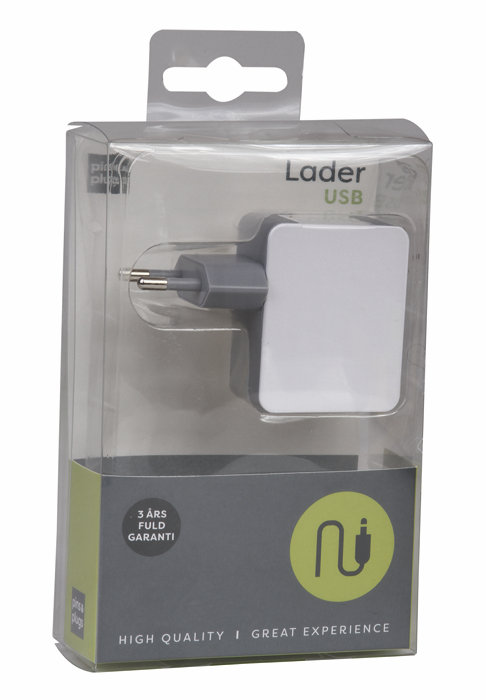Lader med 2 USB porter